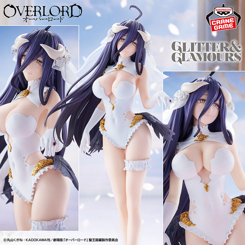 Overlord - Albedo Wedding Ver. GLITTER & GLAMOURS Figure 27cm (BANPRESTO)