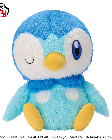 Pokémon -  Piplup Super Soft Relaxing Time Plush 33cm (BANPRESTO)