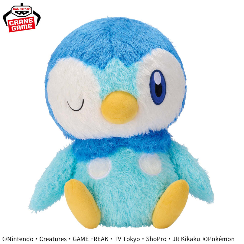 Pokémon -  Piplup Super Soft Relaxing Time Plush 33cm (BANPRESTO)