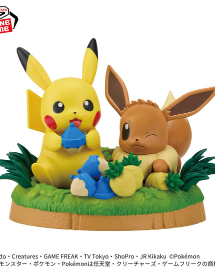 Pokémon - Pikachu & Eevee Munching Time Figures (BANPRESTO)