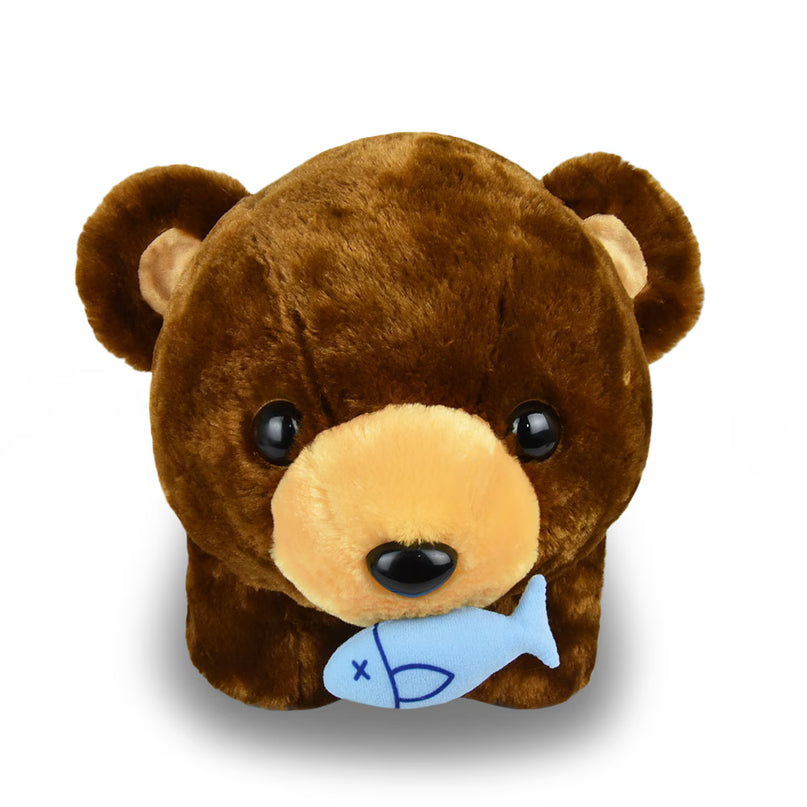 Amuse: Marukuma Bear with Fish 34cm (AMUSE)