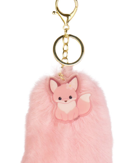 Amuse: Chokon to Kitsune Hinaarare Pink Fox Tail Charm 15cm (AMUSE)
