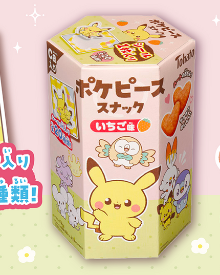 Pokemon - Pokepeace Strawberry Flavour Snack (TOHATO)