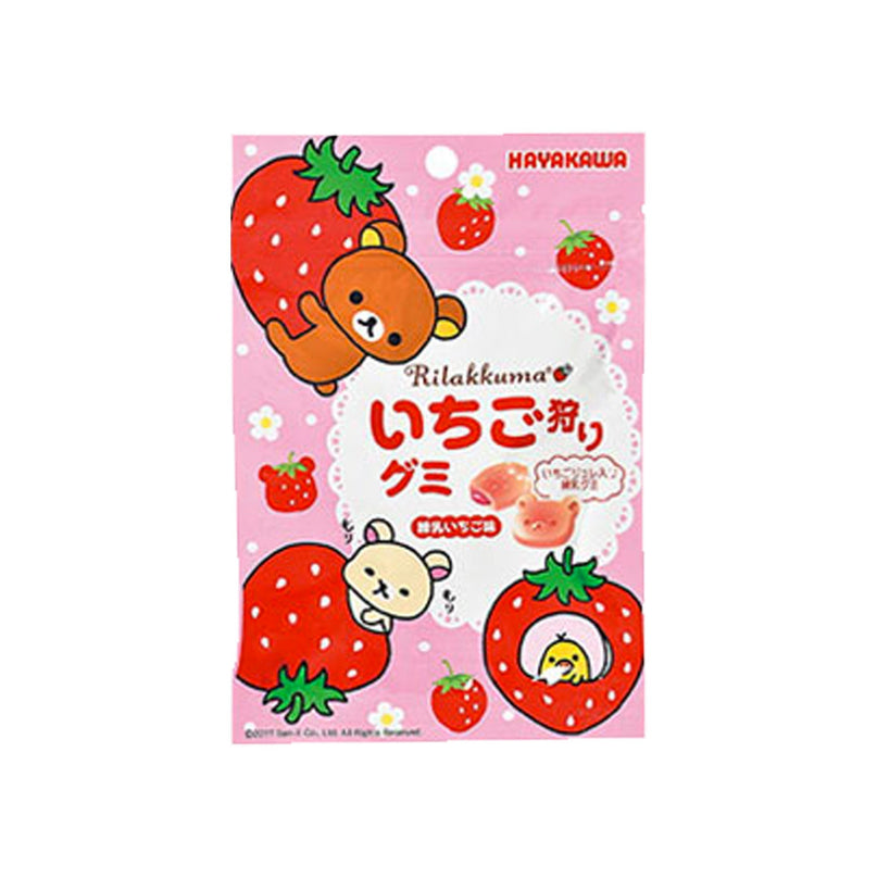 Rilakkuma Gummies Strawberry Milk 40g (HAYAKAWA)
