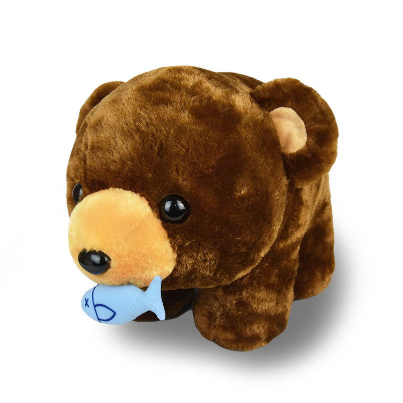 Amuse: Marukuma Bear with Fish 34cm (AMUSE)