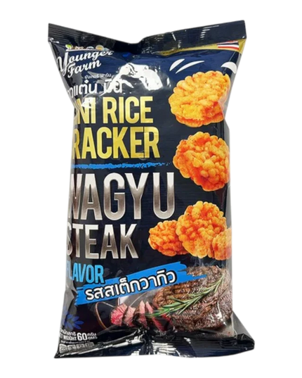 Younger Farm Mini Rice Cracker (Wagyu Steak)