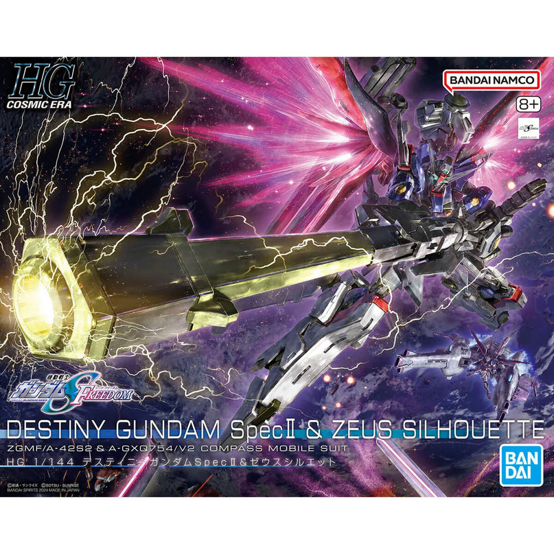 HG 1/144 Destiny Gundam Spec II & Zeus Silhouette Gundam Model Kit (BANDAI)