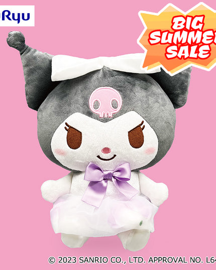 Sanrio - Kuromi White Flower Dress Plush 35cm (FURYU)