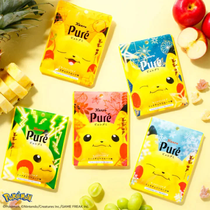 Pokemon - Pure Gummy Pikachu Micchu Mixed Fruit 52G (KANRO)