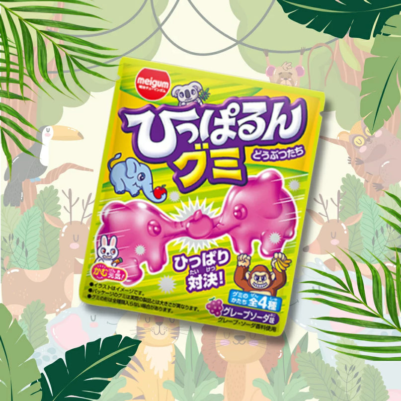 Gum Pull-a-run Gummy Animals 23g (MEIJI)
