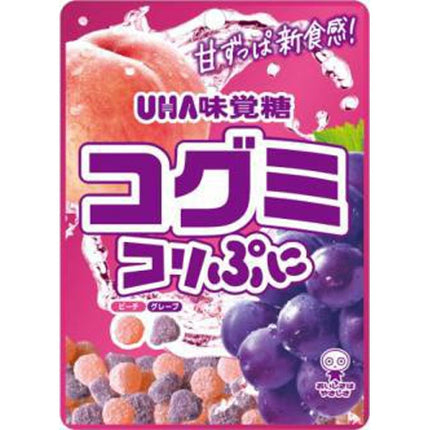 Kogumi Koripuni Gummy - Peach & Grape (UHA MIKATUTO JAPAN)