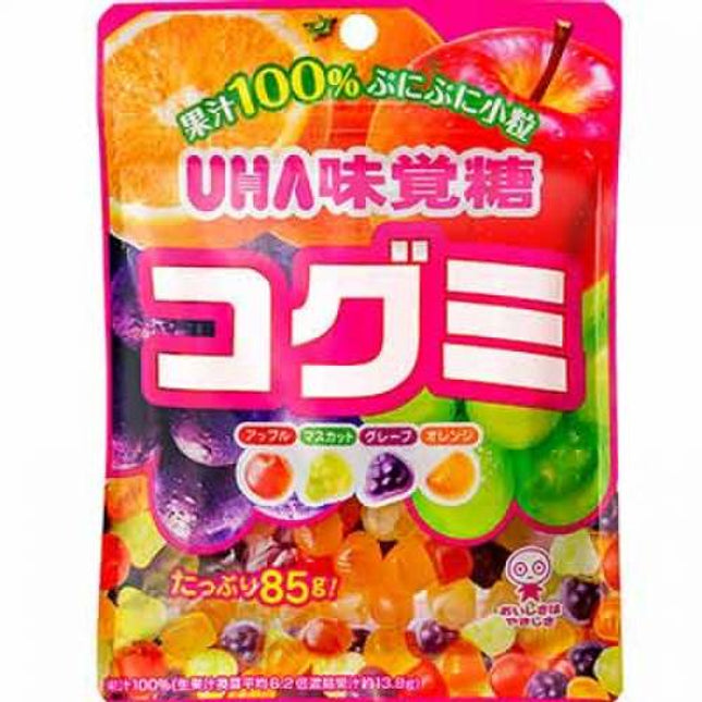 UHA Kogumi Fruit Juice Gummy Candy – Fruit Mix 85g