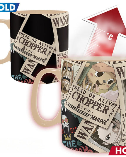 One Piece Wanted 460ml Heat Change Mug (ABYSTYLE)