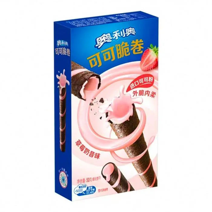 Oreo Cocoa Crispy Roll - Strawberry Shake Flavour