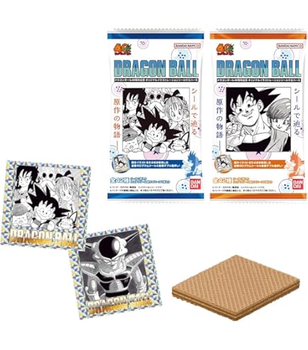Dragon Ball - 40th Anniversary Original Illustration Sticker & Chocolate Wafer (BANDAI)