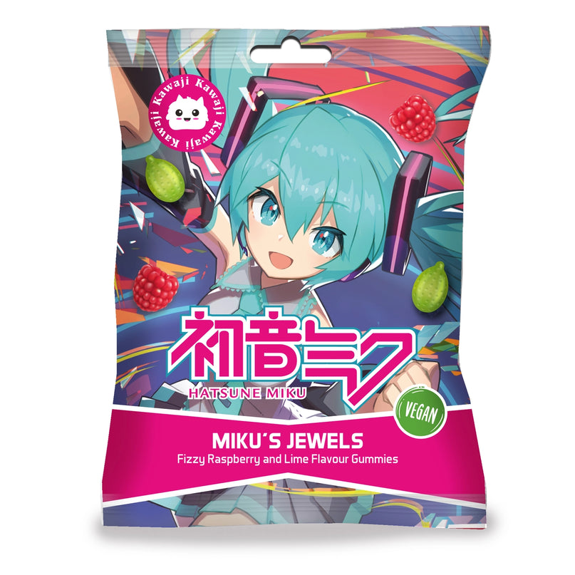 Hatsune Miku - Jewels Lime and Raspberry Gummies (KAWAJI)