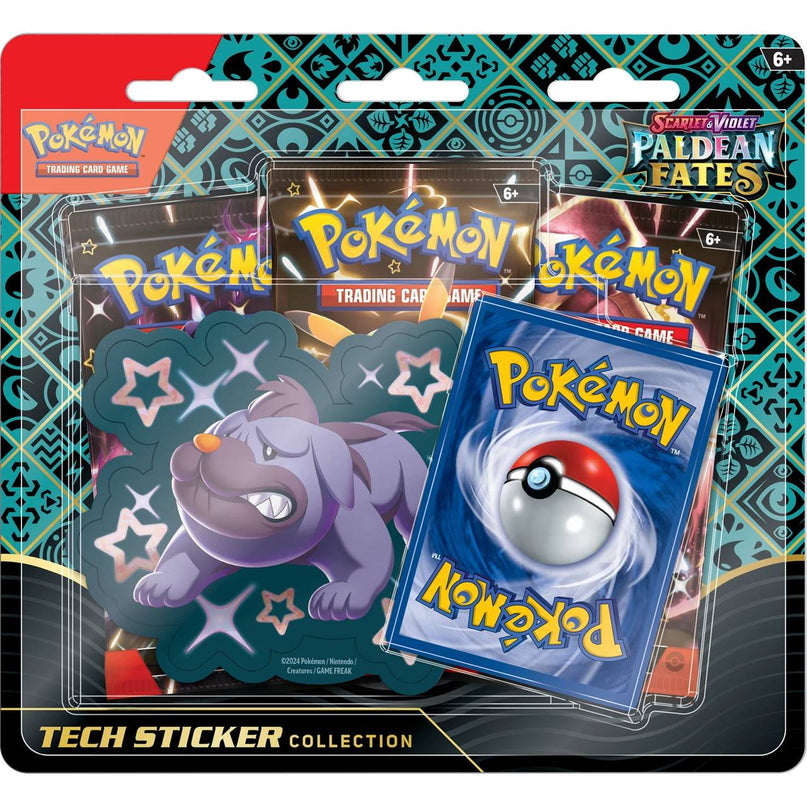 Pokemon TCG - Scarlet & Violet 4.5 Paldean Fates Tech Sticker Box Maschiff