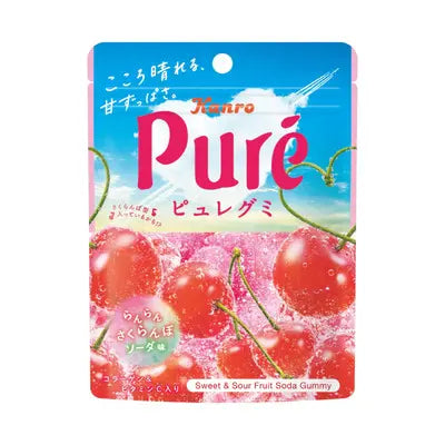 Pure Gummies - Cherry Soda Flavour 52g (KANRO)