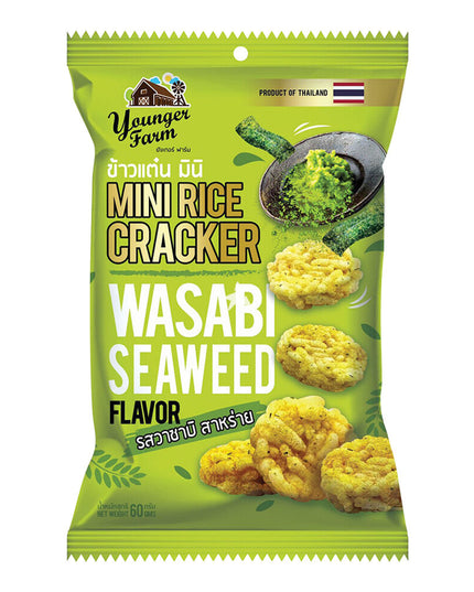 Younger Farm Mini Rice Cracker (Wasabi Seaweed)