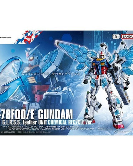 1/144 RX-78F00/E Gundam (EX-001 G.L.R.S.S. Feather Unit) Chemical Recycle Ver Model Kit (BANDAI)