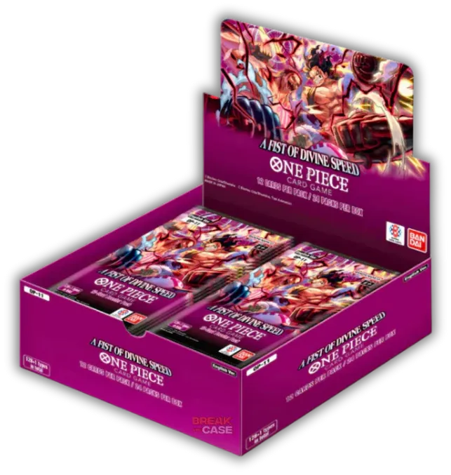 RELEASE 6th JUNE 2025: One Piece TCG OP-11 - A Fist of Divine Speed Booster Box (24 Packs)