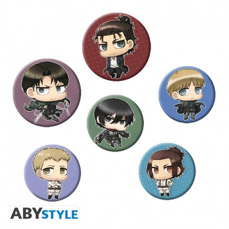 Attack on Titan - Chibi Characters Badge Pack (ABYACC417)