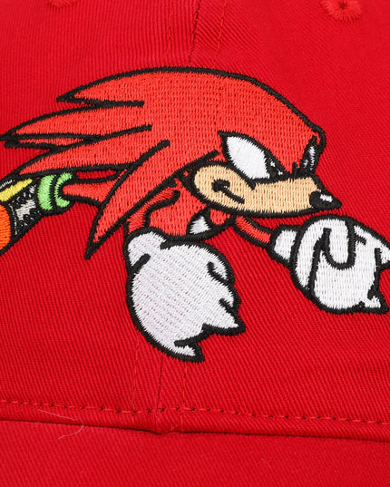 Sonic - Knuckles Heavy Cotton Adjustable Slide Cap Red (BIOWORLD)