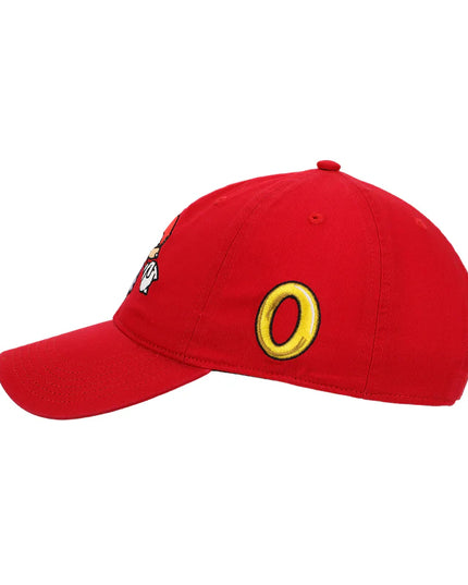 Sonic - Knuckles Heavy Cotton Adjustable Slide Cap Red (BIOWORLD)