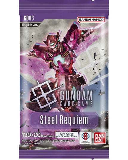 RELEASE 30th JAN 2026: Gundam TCG - Steel Requiem Booster Pack GD03