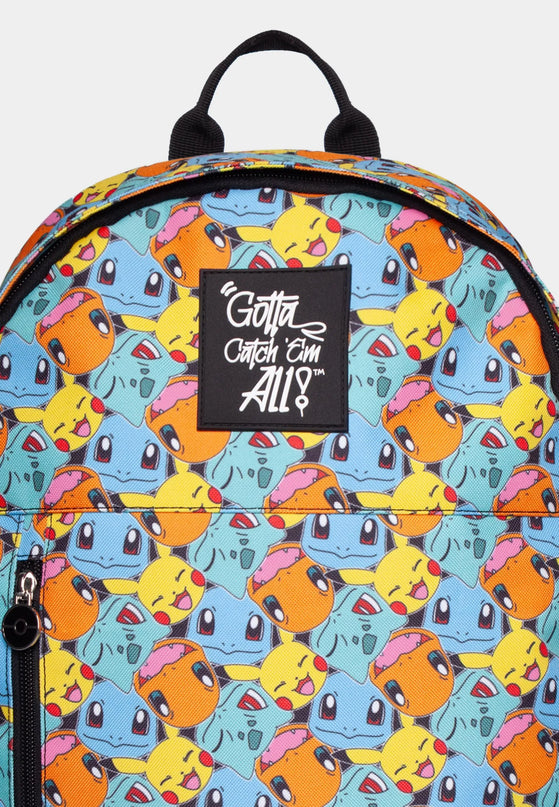 Pokemon - Kanto Starters All Over Print Backpack Bag (DIFUZED)