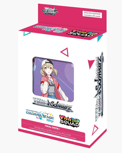 Delayed - RELEASE 27th JUNE 2025: Weiß Schwarz: Trial Deck+ Hatsune Miku: Colorful Stage! - Vivid Bad Squad