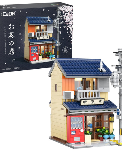 Japanese Kissaten Tea Shop - Block Build Kit 1200 pcs (CADA)