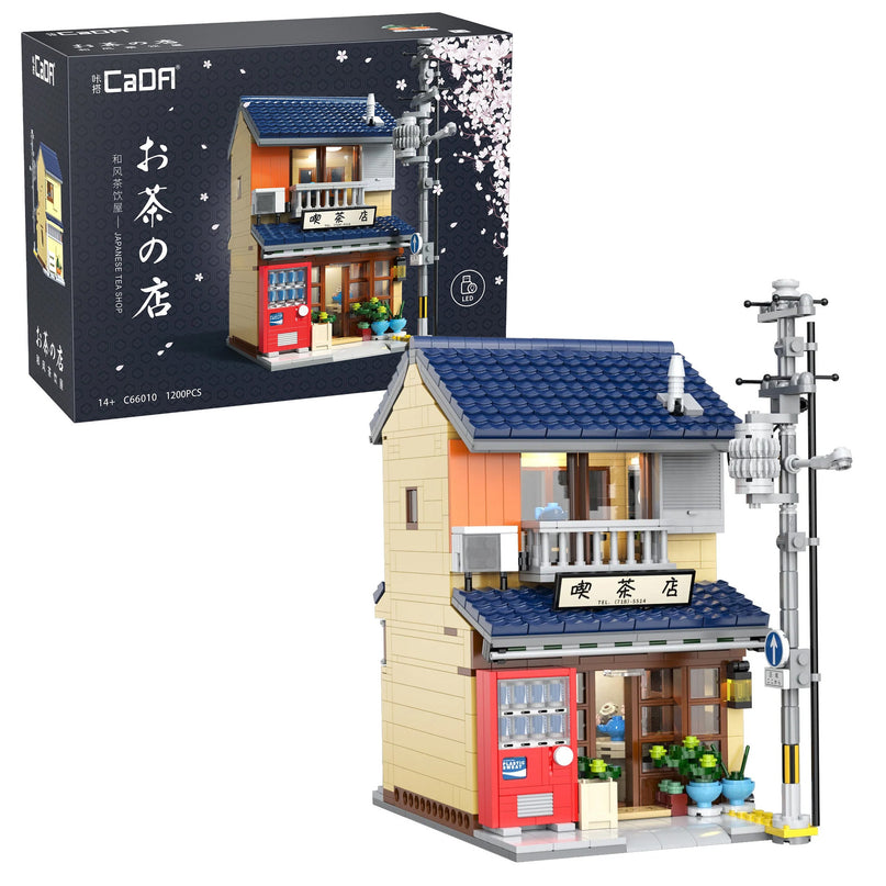 Japanese Kissaten Tea Shop - Block Build Kit 1200 pcs (CADA)