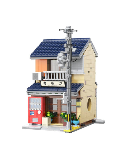 Japanese Kissaten Tea Shop - Block Build Kit 1200 pcs (CADA)