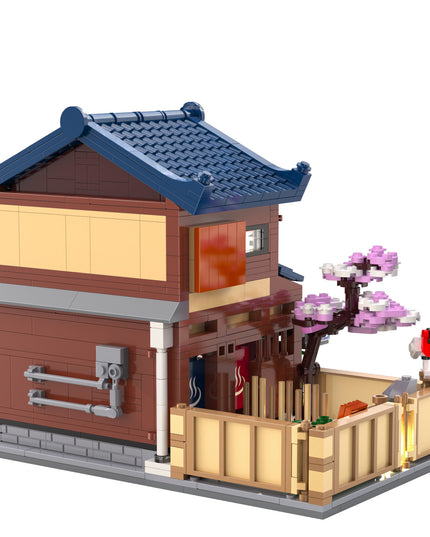 Japanese Sento Bathhouse - Block Build Kit 1249 pcs (CADA)