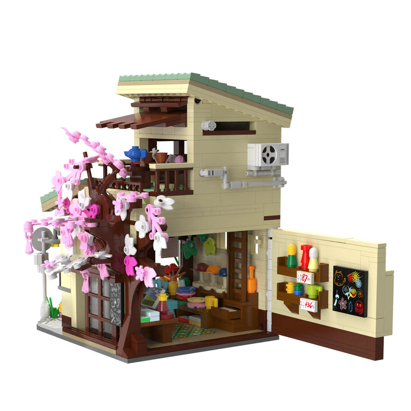 Kitty's Japanese Grocery Store - Block Build Kit 921 pcs (CADA)