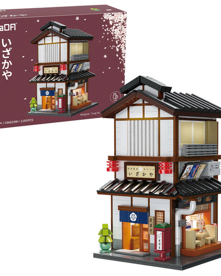 Japanese Corner Yakitori Izakaya Restaurant Bar - Block Build Kit 1195 pcs (CADA)
