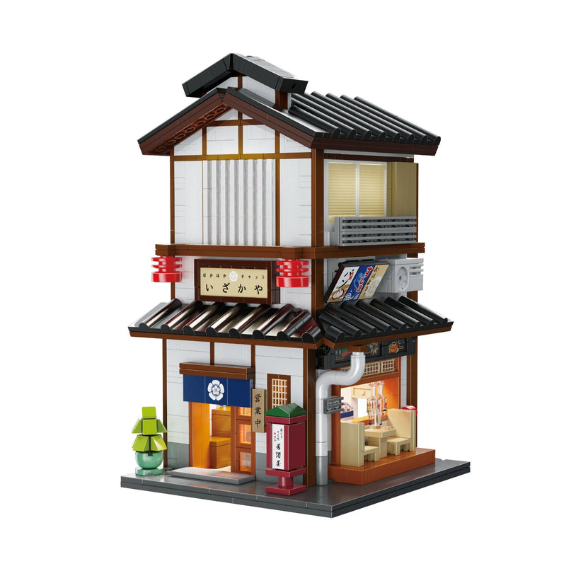 Japanese Corner Yakitori Izakaya Restaurant Bar - Block Build Kit 1195 pcs (CADA)