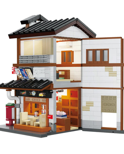 Japanese Corner Yakitori Izakaya Restaurant Bar - Block Build Kit 1195 pcs (CADA)