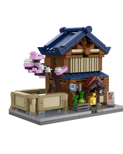 Mini Japanese Sento Bathhouse - Block Building Set 352 pcs (CADA)
