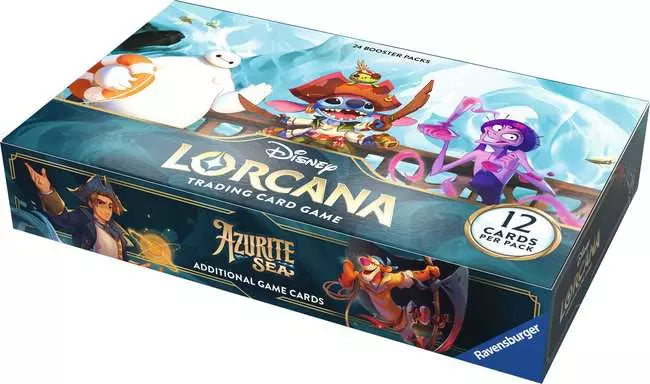 RELEASE 25th NOV 2024 Disney Lorcana TCG Azurite Sea Set 6 - 24 Booster Pack Box