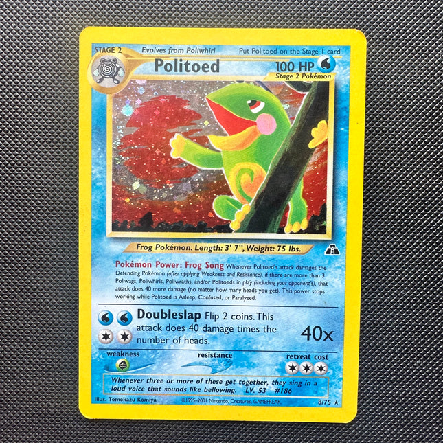 (Sidcup) Pokemon TCG Single -Politoed Holo | Neo Discovery 8/75 - HP