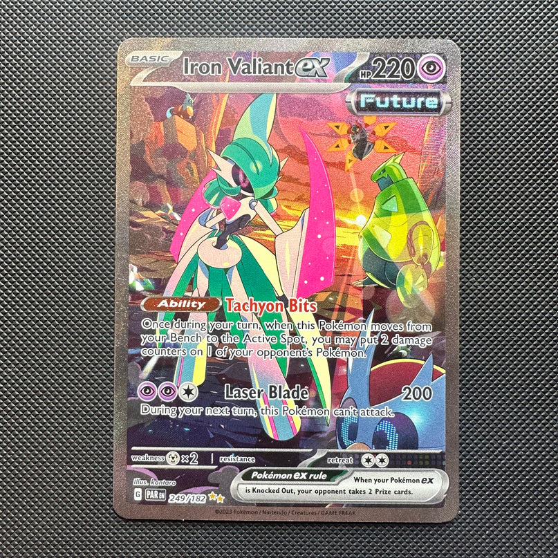 (Sidcup) Pokemon TCG Single - Iron Valiant Ex | Paradox Rift 249/182 - NM