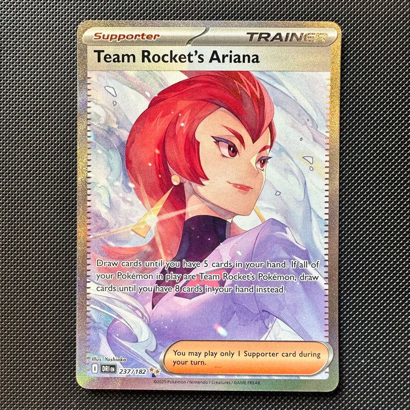 (Sidcup) Pokemon TCG Single - Team Rocket's Ariana | Destined Rivals 237/182 - NM