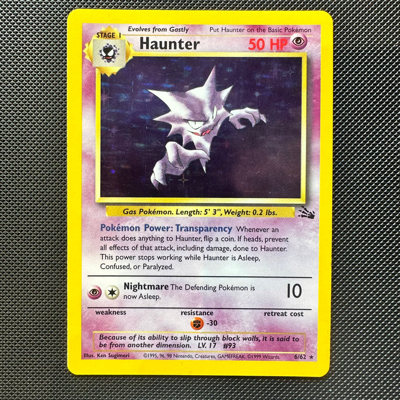 (Sidcup) Pokemon TCG Single - Haunter Holo | Fossil 6/62 - LP