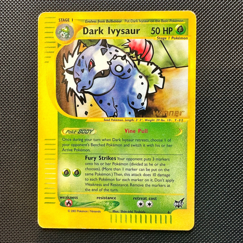 (Sidcup) Pokemon TCG Single - Dark Ivysaur | Best Of Game Winner Card (STAMPED) - HP