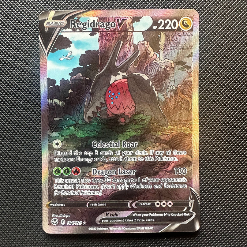 (Sidcup) Pokemon TCG Single - Regidrago V | Silver Tempest 184/195 - NM