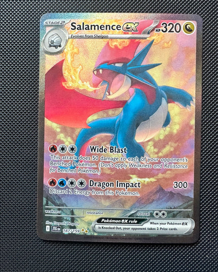 (Sidcup) Pokemon TCG Single - Salamence ex | Journey Togther 187/159 NM