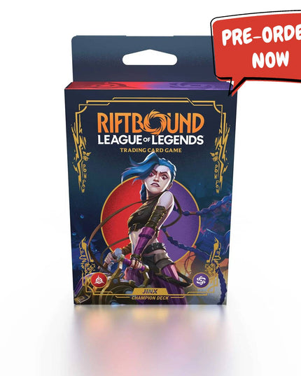 RELEASE 31st OCT 2025: Riftbound: League of Legends TCG - Set 1 - Origins Champion Deck - Jinx