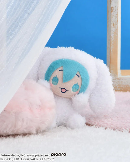 Hatsune Miku x Cinnamoroll Hyokopyoko Plush Mascot 13cm (SEGA)